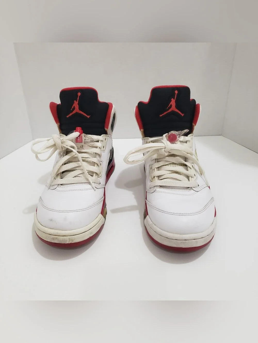 Nike Air Jordan 5 Retro Fire Red Black Tongue 2013 Men’s Size 8 136027-120